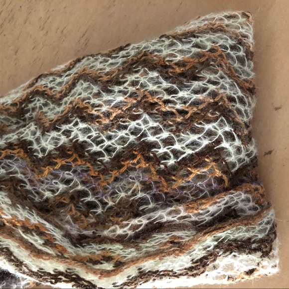 Missoni Wool Silk Knit Scarf with Fringe - Picture 2 of 3